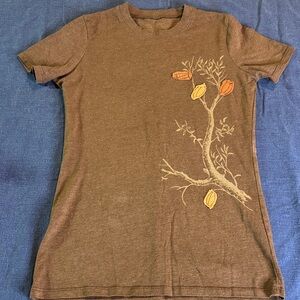 Fossil Brown Casual Tee